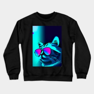 Cat with Sunglasses Crewneck Sweatshirt